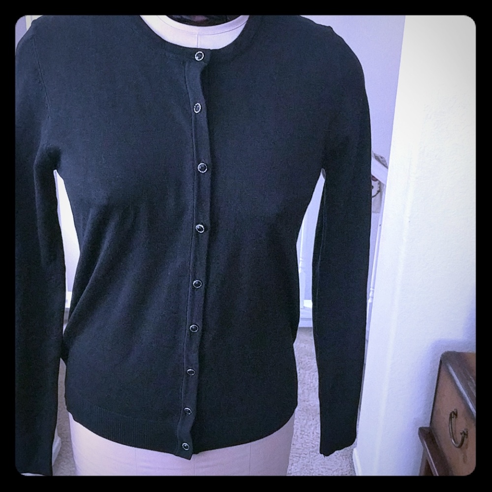 Black cardigan